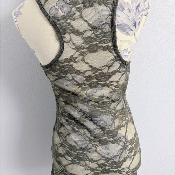 Y2K 90’s Body Central Lace Tank Top | Sheer Floral Grunge Coquette | Size XS - Picture 2 of 4